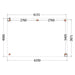 Buitenverblijf Verona - 625x400cm - Rechts - Volledig op Maat - plattegrond
