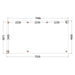 Buitenverblijf Verona - 755x400cm - Links - Volledig op Maat - plattegrond