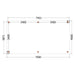 Buitenverblijf Verona - 750x400cm - Links - Volledig op Maat - plattegrond