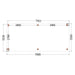 Buitenverblijf Verona - 750x335cm - Links - Volledig op Maat - plattegrond