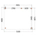 Buitenverblijf Verona - 510x400cm - Rechts - Volledig op Maat - plattegrond
