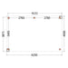 Buitenverblijf Verona - 625x400cm - Links - Volledig op Maat - plattegrond