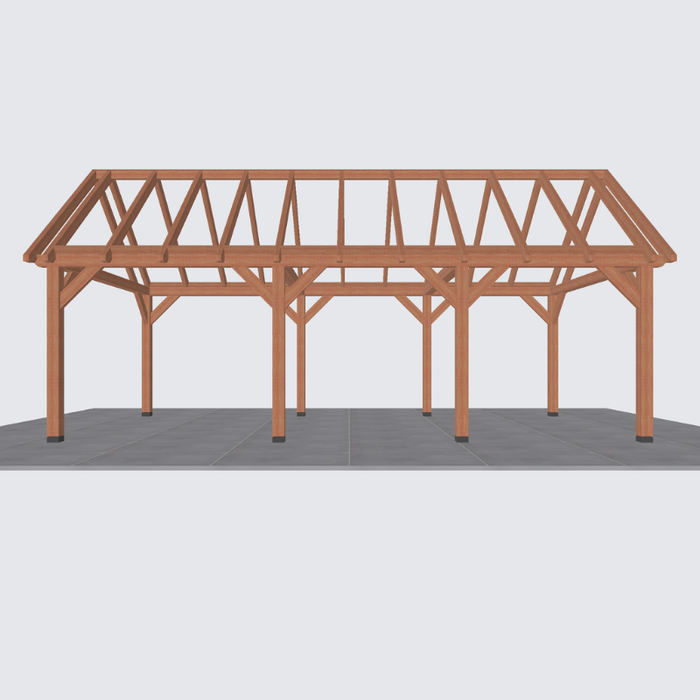 douglas zadeldak constructie 820x370cm