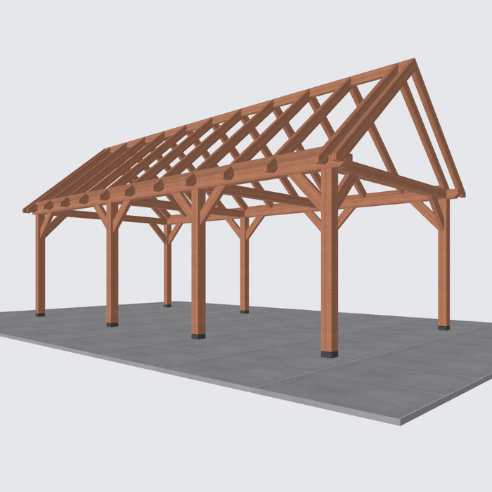 douglas zadeldak constructie 820x370cm