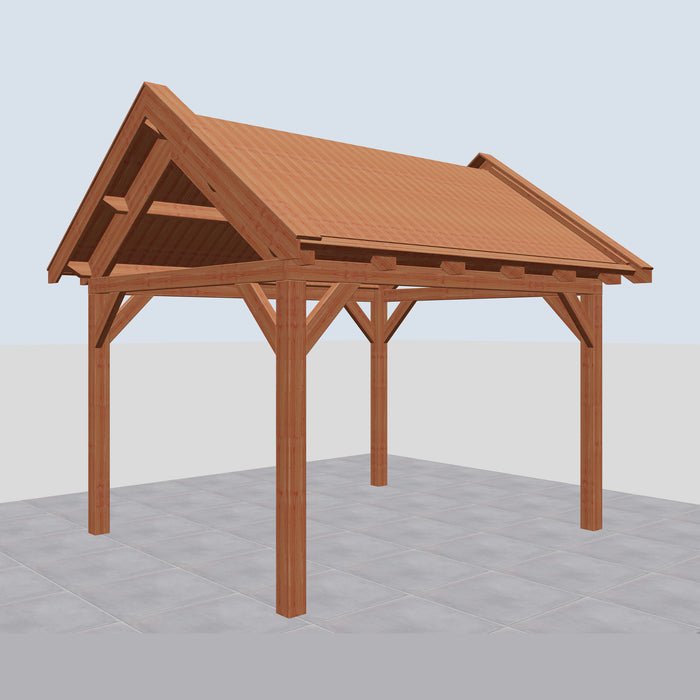 Douglas Zadeldak Klassiek Classic - 415x305cm - linkerzijaanzicht