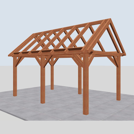 Douglas Zadeldak Landelijk Classic - 530x305cm - Volledig op Maat - rechterzijaanzicht