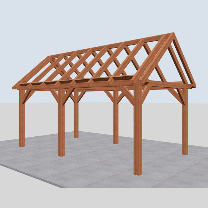 Douglas Zadeldak Landelijk Classic - 585x305cm - Volledig op Maat - rechterzijaanzicht