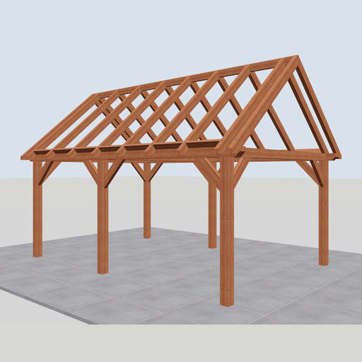 Douglas Zadeldak Landelijk Classic - 585x370cm - Volledig op Maat - rechterzijaanzicht