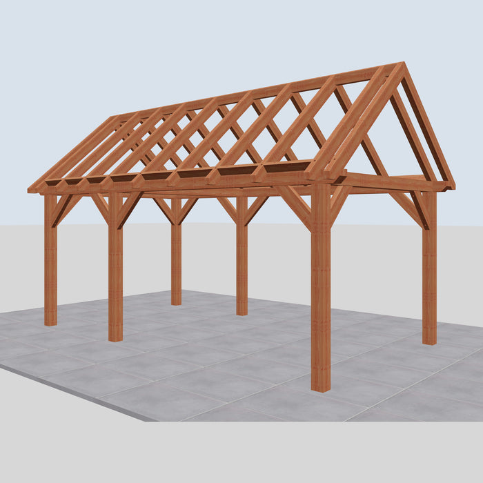 Douglas Zadeldak Landelijk Classic - 590x305cm - Volledig op Maat - rechterzijaanzicht
