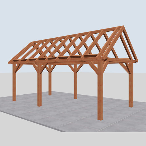 Douglas Zadeldak Landelijk Classic - 650x305cm - Volledig op Maat - rechterzijaanzicht