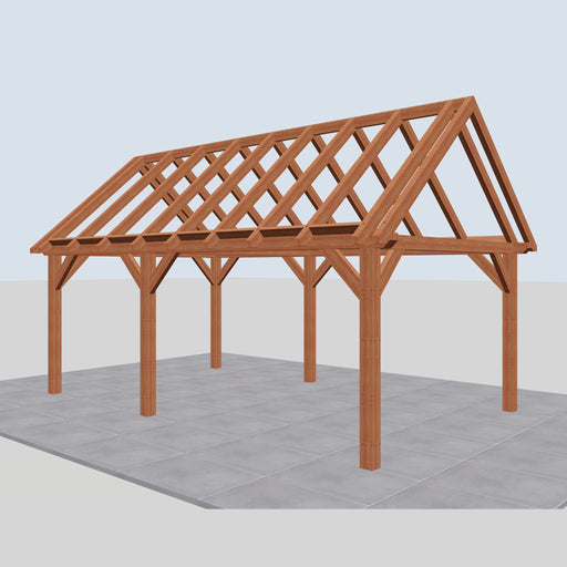 Douglas Zadeldak Landelijk Classic - 650x370cm - Volledig op Maat - rechterzijaanzicht
