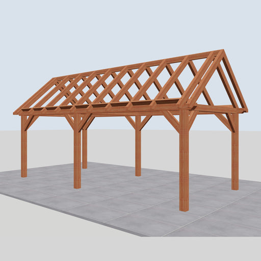 Douglas Zadeldak Landelijk Classic - 700x305cm - Volledig op Maat - rechterzijaanzicht