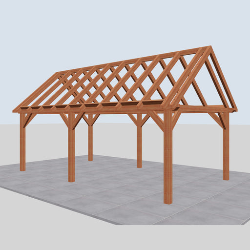 Douglas Zadeldak Landelijk Classic - 700x370cm - Volledig op Maat - rechterzijaanzicht