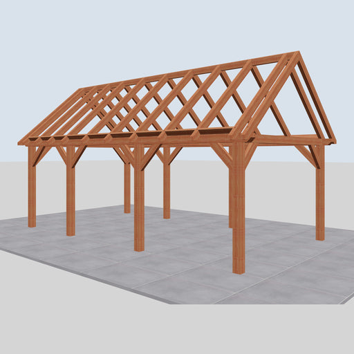 Douglas Zadeldak Landelijk Classic - 710x370cm - Volledig op Maat - rechterzijaanzicht
