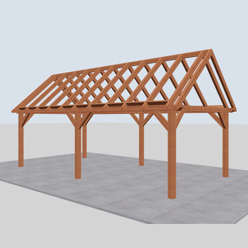 Douglas Zadeldak Landelijk Classic - 765x370cm - Volledig op Maat - rechterzijaanzicht