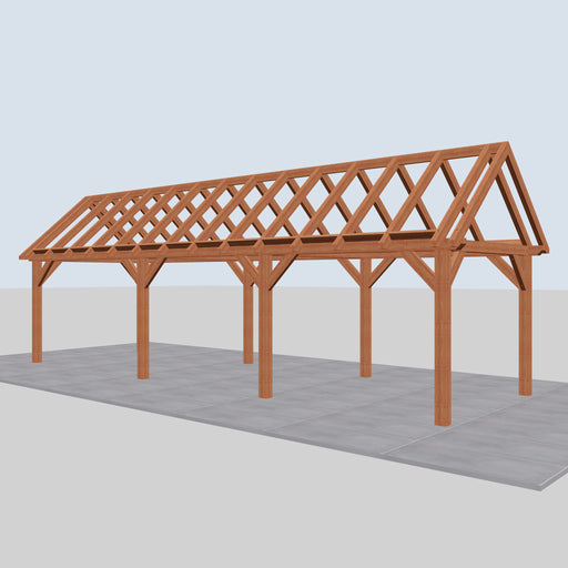 Douglas Zadeldak Landelijk Classic - 990x305cm - Volledig op Maat - rechterzijaanzicht