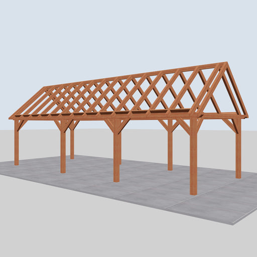Douglas Zadeldak Landelijk Classic - 990x370cm - Volledig op Maat - rechterzijaanzicht