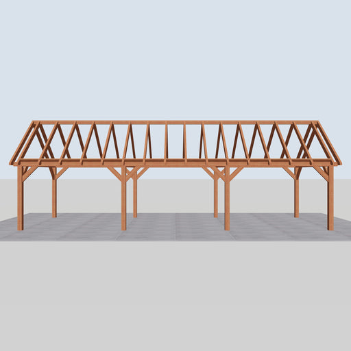 Douglas Zadeldak Landelijk Classic - 1120x370cm - Volledig op Maat - vooraanzicht