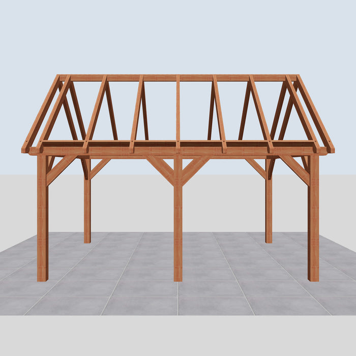 Douglas Zadeldak Landelijk Classic - 530x370cm - Volledig op Maat - vooraanzicht