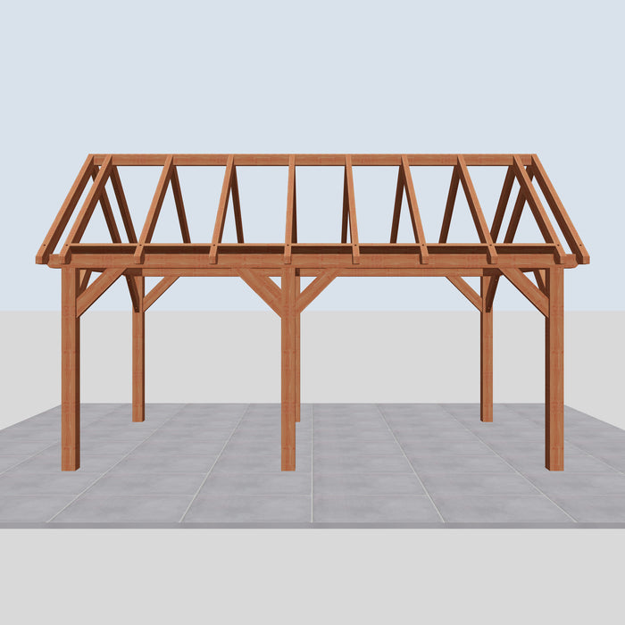 Douglas Zadeldak Landelijk Classic - 585x305cm - Volledig op Maat - vooraanzicht