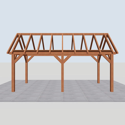 Douglas Zadeldak Landelijk Classic - 635x305cm - Volledig op Maat - vooraanzicht