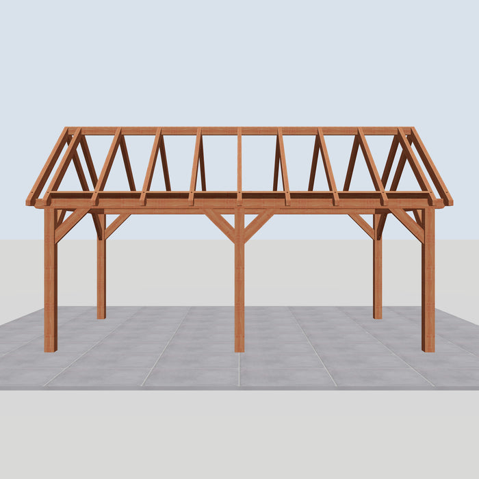 Douglas Zadeldak Landelijk Classic - 635x305cm - Volledig op Maat - vooraanzicht
