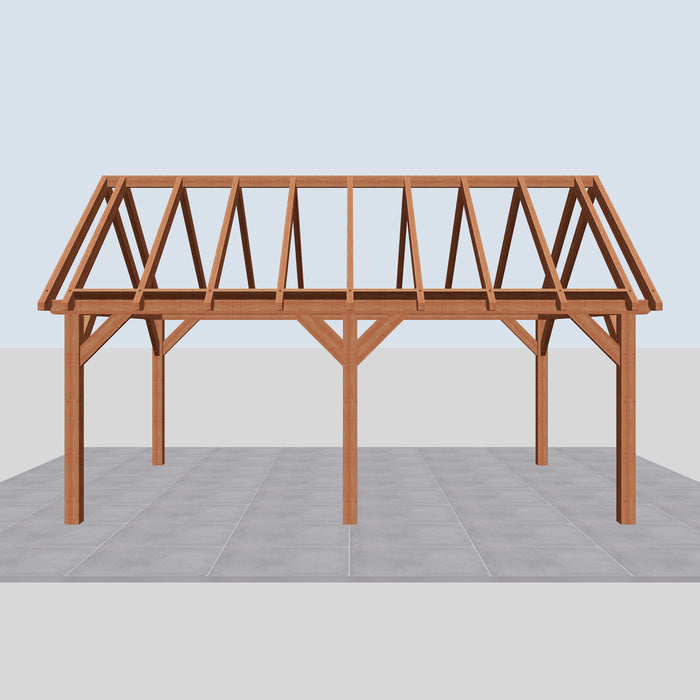 Douglas Zadeldak Landelijk Classic - 635x370cm - Volledig op Maat - vooraanzicht
