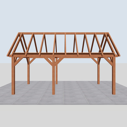 Douglas Zadeldak Landelijk Classic - 650x370cm - Volledig op Maat - vooraanzicht