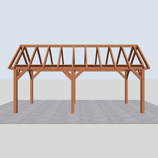 Douglas Zadeldak Landelijk Classic - 700x305cm - Volledig op Maat - vooraanzicht