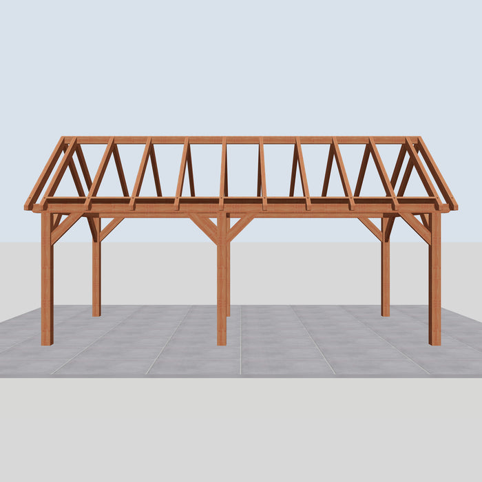 Douglas Zadeldak Landelijk Classic - 700x305cm - Volledig op Maat - vooraanzicht