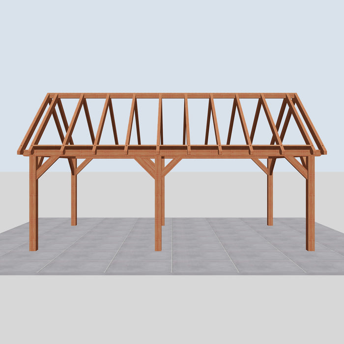 Douglas Zadeldak Landelijk Classic - 700x370cm - Volledig op Maat - vooraanzicht