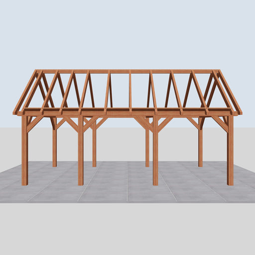 Douglas Zadeldak Landelijk Classic - 710x370cm - Volledig op Maat - vooraanzicht