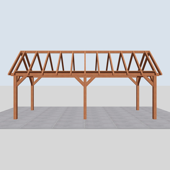 Douglas Zadeldak Landelijk Classic - 765x305cm - Volledig op Maat - vooraanzicht
