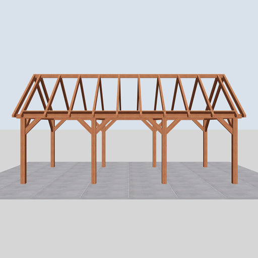Douglas Zadeldak Landelijk Classic - 770x370cm - Volledig op Maat - vooraanzicht