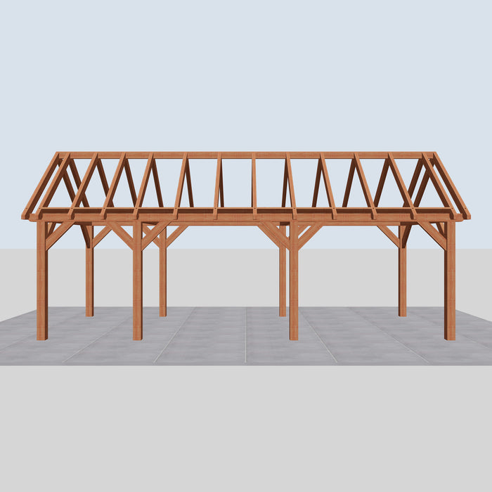 Douglas Zadeldak Landelijk Classic - 815x305cm - Volledig op Maat - vooraanzicht