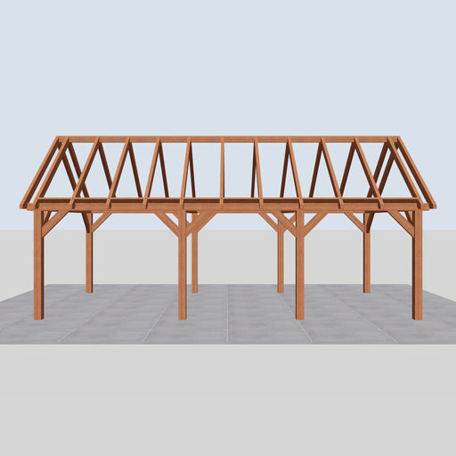 Douglas Zadeldak Landelijk Classic - 820x370cm - Volledig op Maat - vooraanzicht