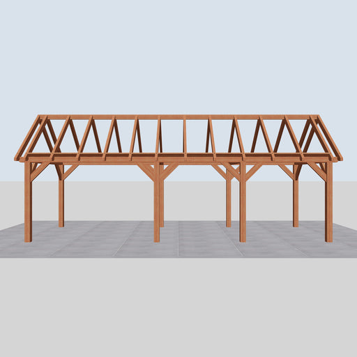 Douglas Zadeldak Landelijk Classic - 885x305cm - Volledig op Maat - vooraanzicht