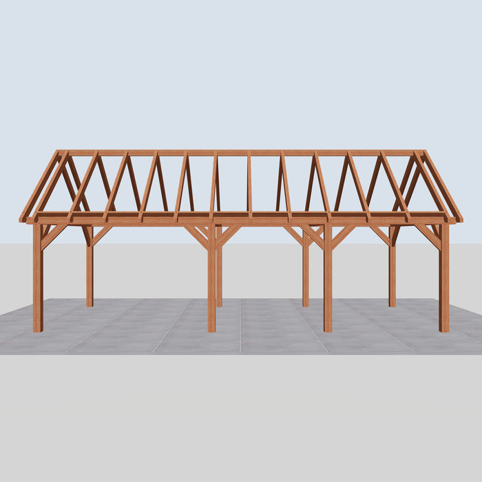 Douglas Zadeldak Landelijk Classic - 885x370cm - Volledig op Maat - vooraanzicht