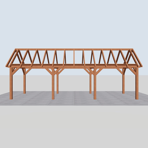 Douglas Zadeldak Landelijk Classic - 930x305cm - Volledig op Maat - vooraanzicht