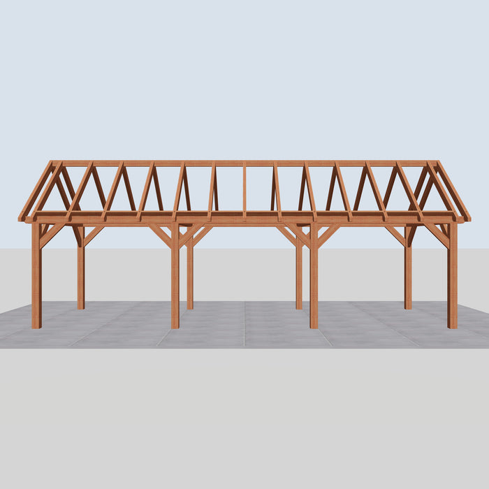 Douglas Zadeldak Landelijk Classic - 930x305cm - Volledig op Maat - vooraanzicht