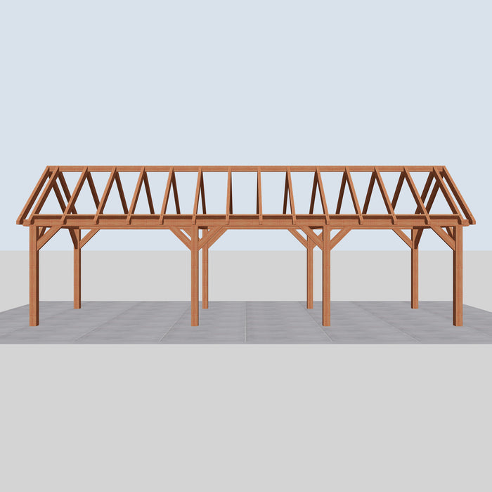 Douglas Zadeldak Landelijk Classic - 990x305cm - Volledig op Maat - vooraanzicht
