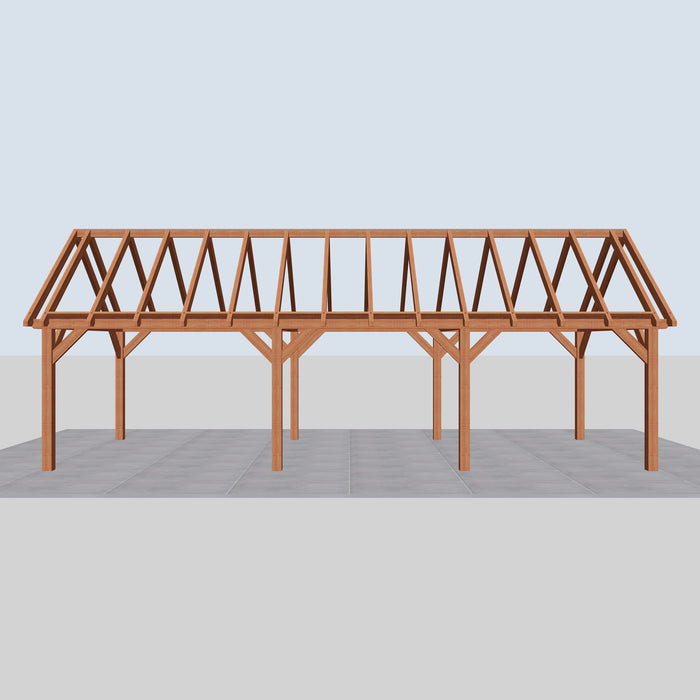 Douglas Zadeldak Landelijk Classic - 990x370cm - Volledig op Maat - vooraanzicht